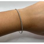 Pulseira Individual Corda De Violão Ródio Branco