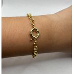 Pulseira Elo Português Com Fecho Boia 18,5cm