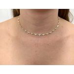 Choker Corações De Zircônia Branca 35+5cm