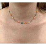 Colar Margaridas Coloridas 35+5cm