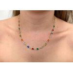 Choker Retângulos Coloridos 45+5cm