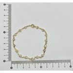 Pulseira Corações De Zircônia Branca 18cm