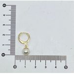 Brinco Argola De Pérola Redonda