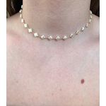 Choker Trevo De Pérola 30+10cm