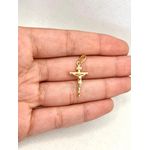 Pingente Cruz Com Cristo 3cm