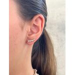 Brinco Ear Cuff De Zircônia Encapada
