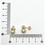 Brinco Triângulo De Zircônia Com Pérola M