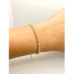 Pulseira De Zircônias Com Fecho Silicone 