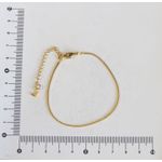 Pulseira Rabo de Rato Diamantada 18cm + Extensor