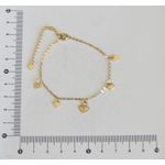 Pulseira Coração Cadeado 17+5cm