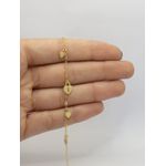 Pulseira Coração Cadeado 17+5cm