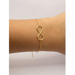 Pulseira Feminina Infinito 17cm + Extensor