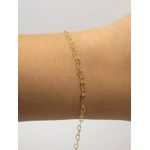 Pulseira Feminina Coração Vazado 17,5cm