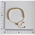 Pulseira Bolinhas Fecho Gravatinha
