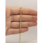 Pulseira Feminina Bolinhas Achatadas 17,5cm + Extensor
