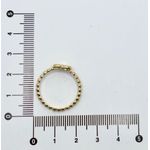Anel Bolinha com Coração 2mm