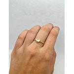 Anel Bolinha com Coração 2mm