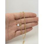Pulseira 2x1 Coração Zircônia 16+5cm