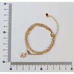 Pulseira 2x1 Coração Zircônia 16+5cm