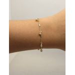 Pulseira Com Tubinho e Bola Pendurada