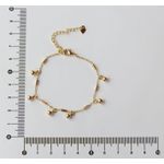 Pulseira Com Tubinho e Bola Pendurada