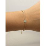 Pulseira Lua, Coração, Lua Liso 16+5cm