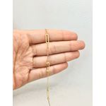 Pulseira Pingentes Retangulares 17+5cm