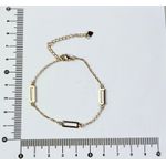 Pulseira Pingentes Retangulares 17+5cm