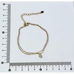 Pulseira Dupla de Elos e Zircônia
