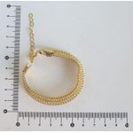 Pulseira Elos Entrelaçados 17+5cm 