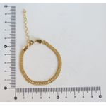 Pulseira Elos Entrelaçados 16+5cm