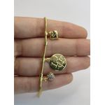 Pulseira Com Pingentes 16+5cm