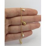 Pulseira Conchas e Perolas 17cm + Extensor