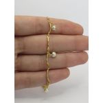 Pulseira Feminina de Pérolas 18cm