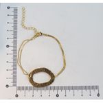 Pulseira Pingente Martelado 18+5cm
