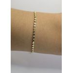 Pulseira Bolinhas Achatadas 15+5cm