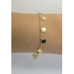 Pulseira Feminina com Círculos 18cm