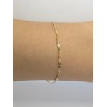 Pulseira Piastrine Fina 19cm