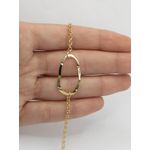 Pulseira Pingente Orgânico 16+5cm