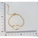 Pulseira Pingente Orgânico 16+5cm