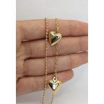 Pulseira 2x1 Bolinhas e Coração 17+5cm