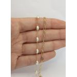 Pulseira 2x1 Pérola Barroca 17+5cm