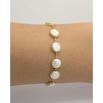 Pulseira Pérola Barroca 16+5cm