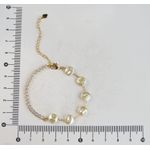 Pulseira Riviera com Pérolas Barrocas 15,5+5cm