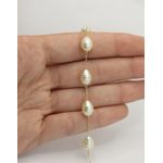 Pulseira Pérolas Barrocas 18+5cm