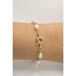 Pulseira Pérolas Barrocas 18cm