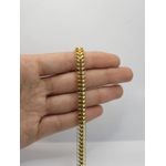 Pulseira Esteira Oca Grossa 20cm + Extensor