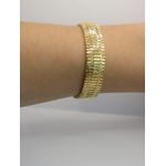 Pulseira Feminina Esteira Grossa 18cm