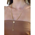 Colar Terço Sagrado Coração de Jesus 65cm