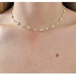 Choker Margarida Com Pérola 35+5cm